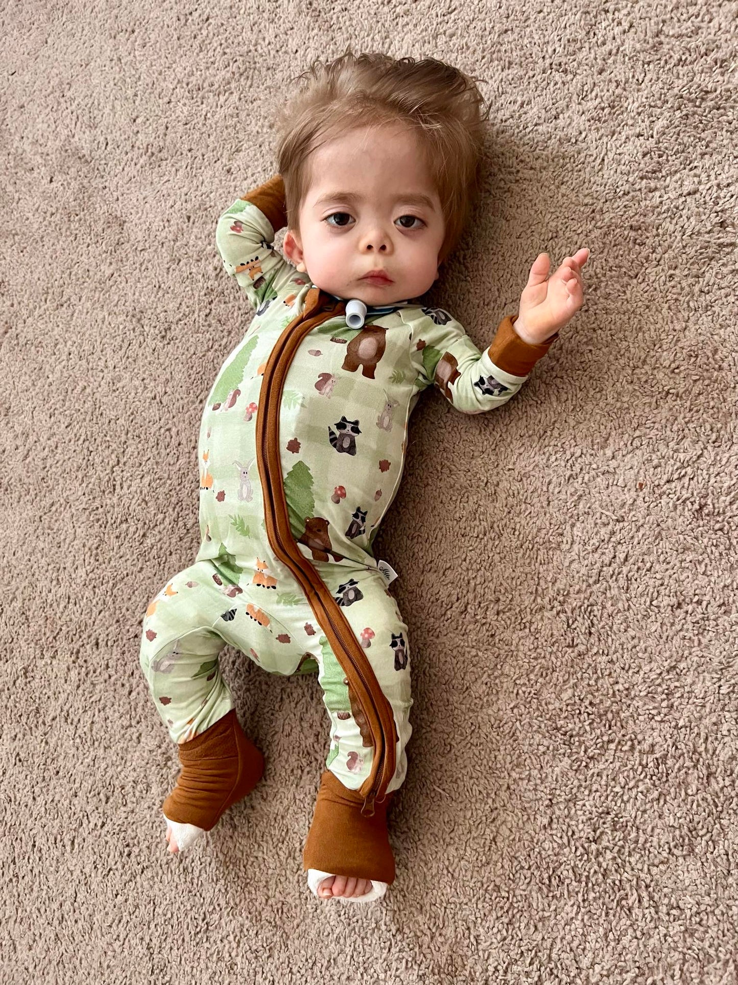 Woodland Wonder Convertible Romper Pajamas