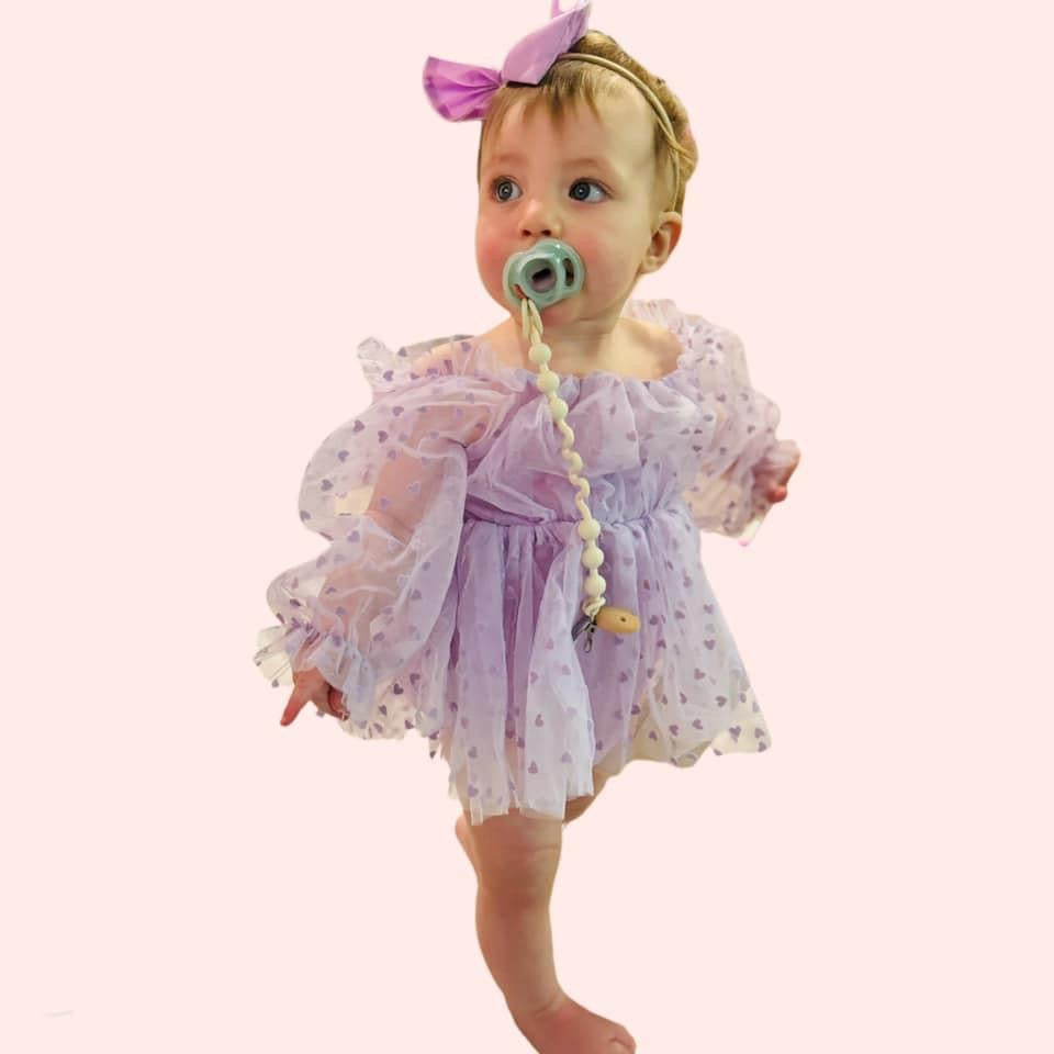 Purple Heart Romper