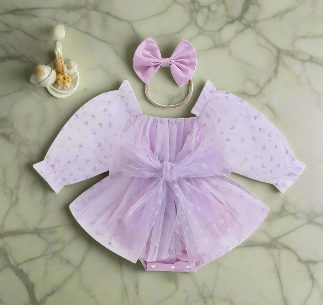 Purple Heart Romper