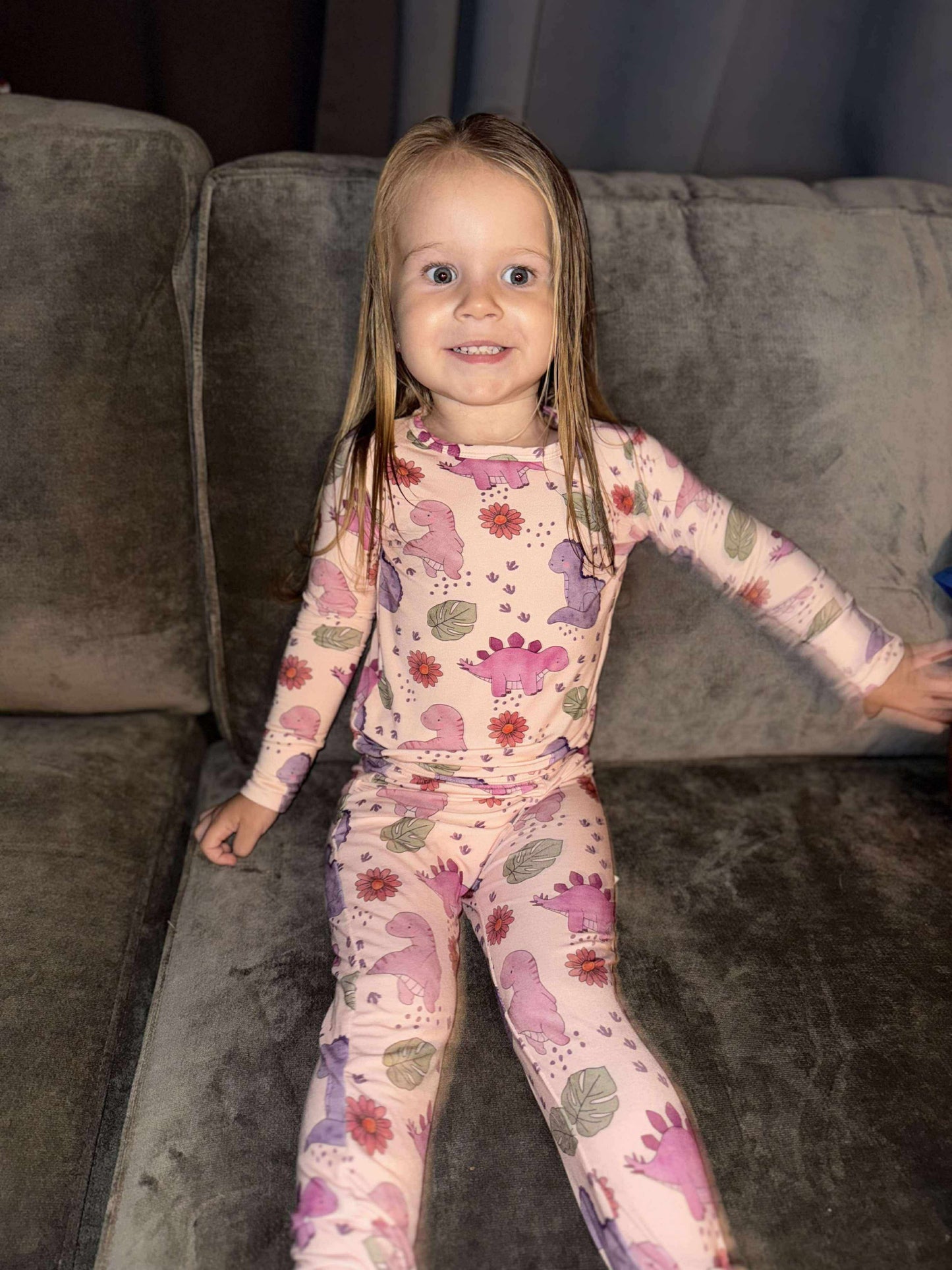 Rosie Raptor Two Piece Pajama Set