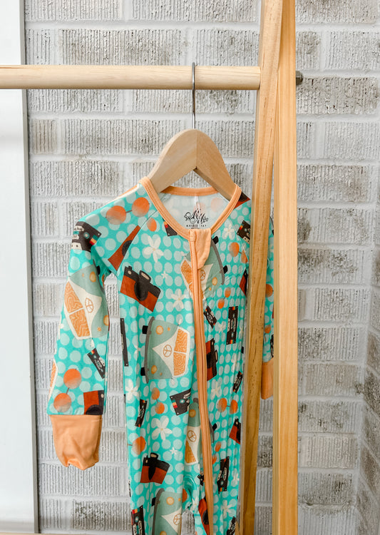 Groovy Tunes Convertible Romper Pajamas