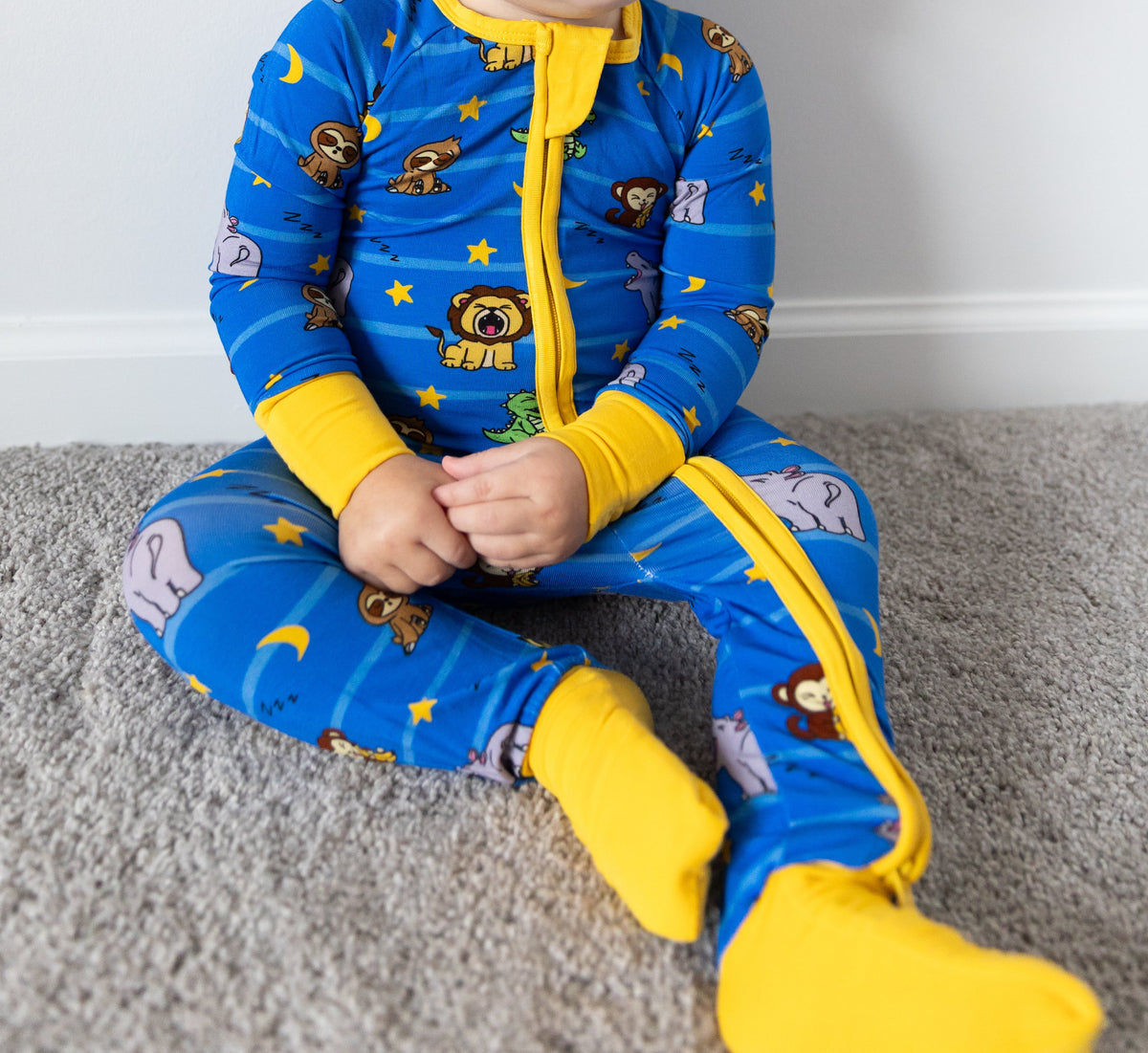 Snoozin' Zoo Convertible Romper Pajamas