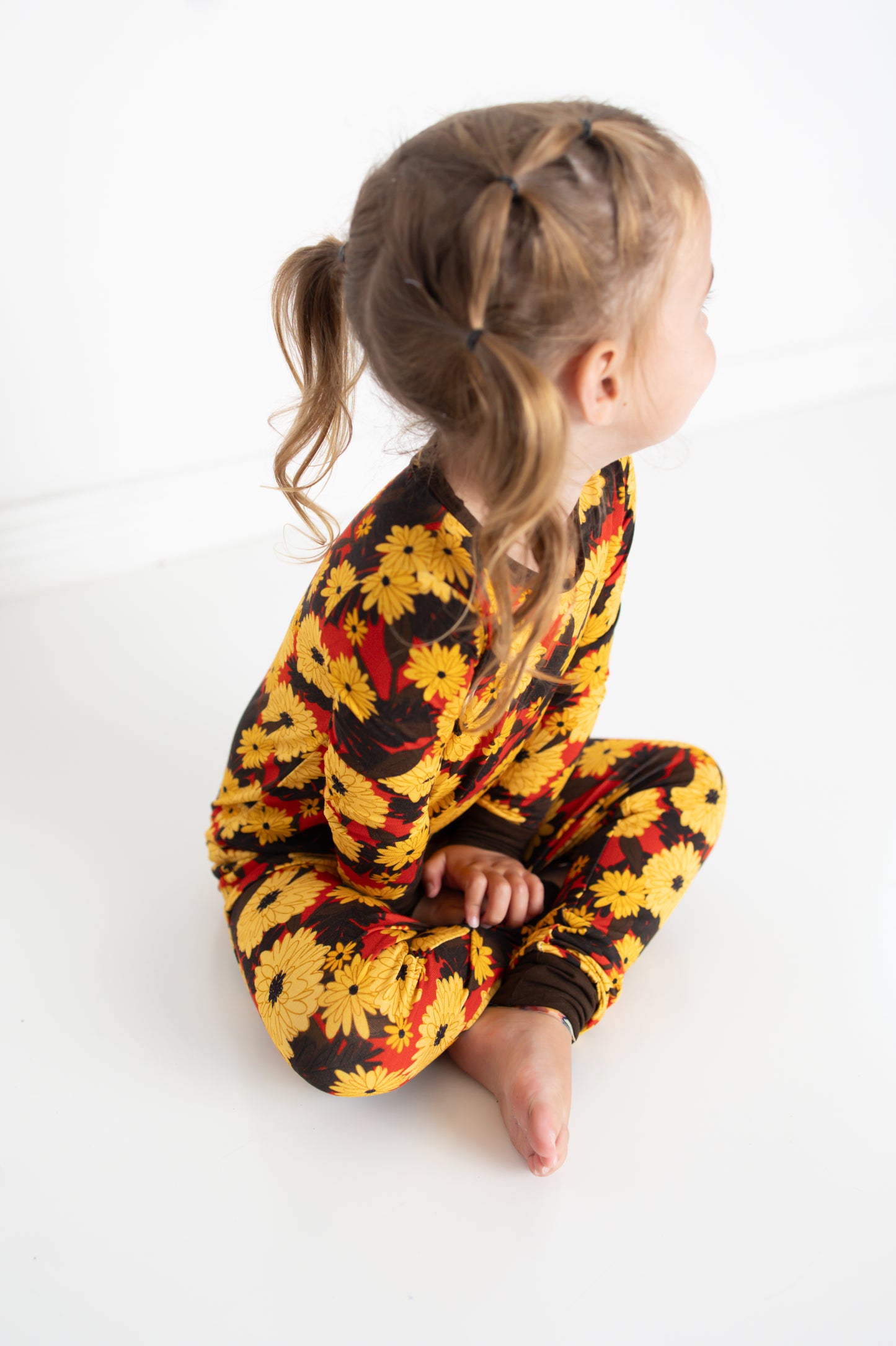 Autumn Blossoms Two Piece Pajama Set