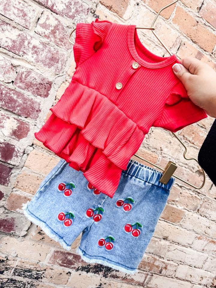 Cherry Short Set