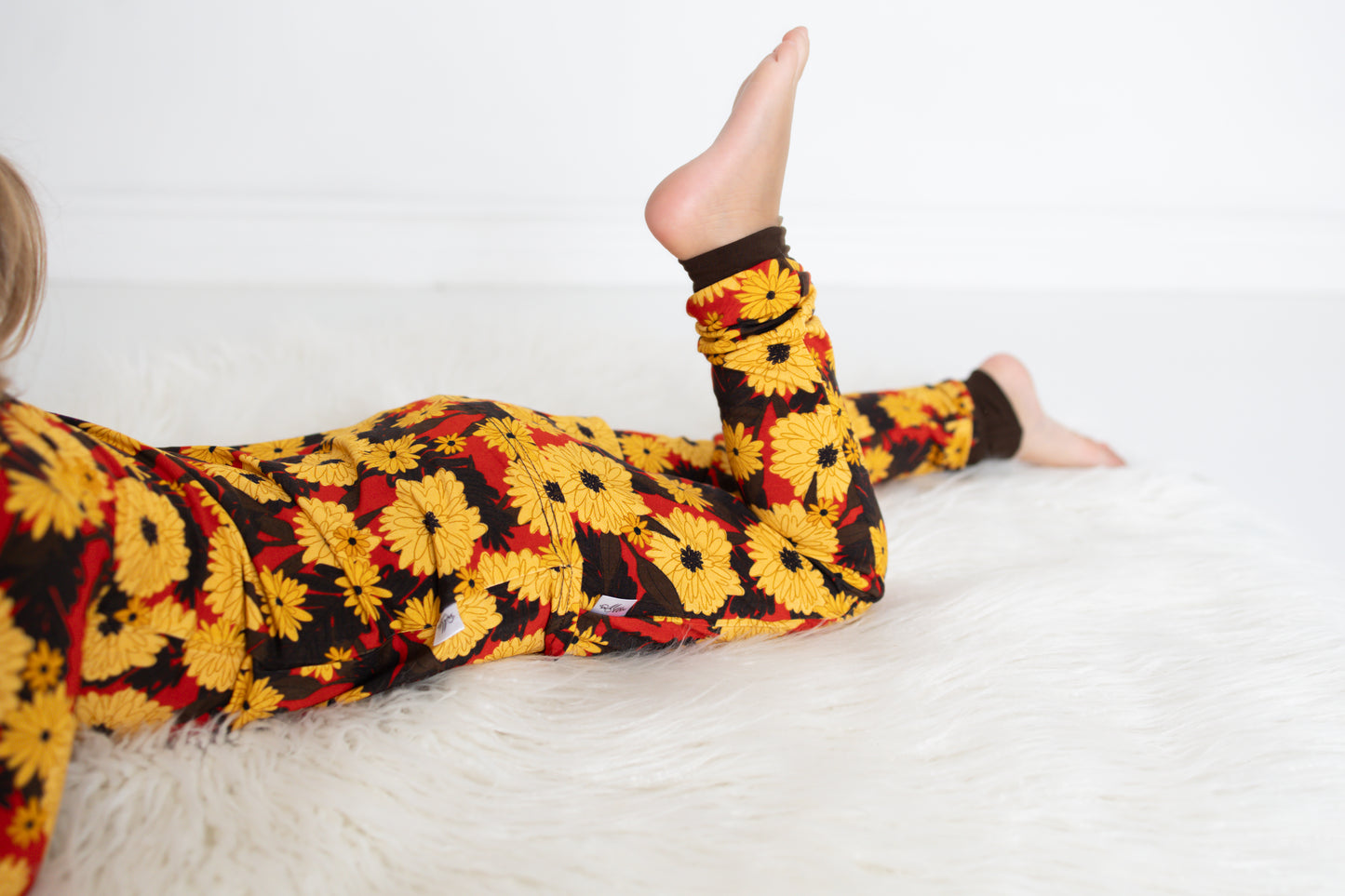 Autumn Blossoms Two Piece Pajama Set