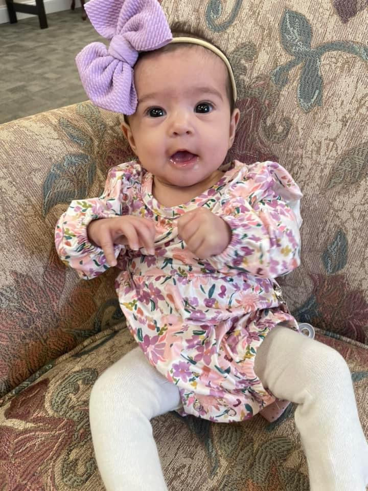 Purple Floral Bubble Romper