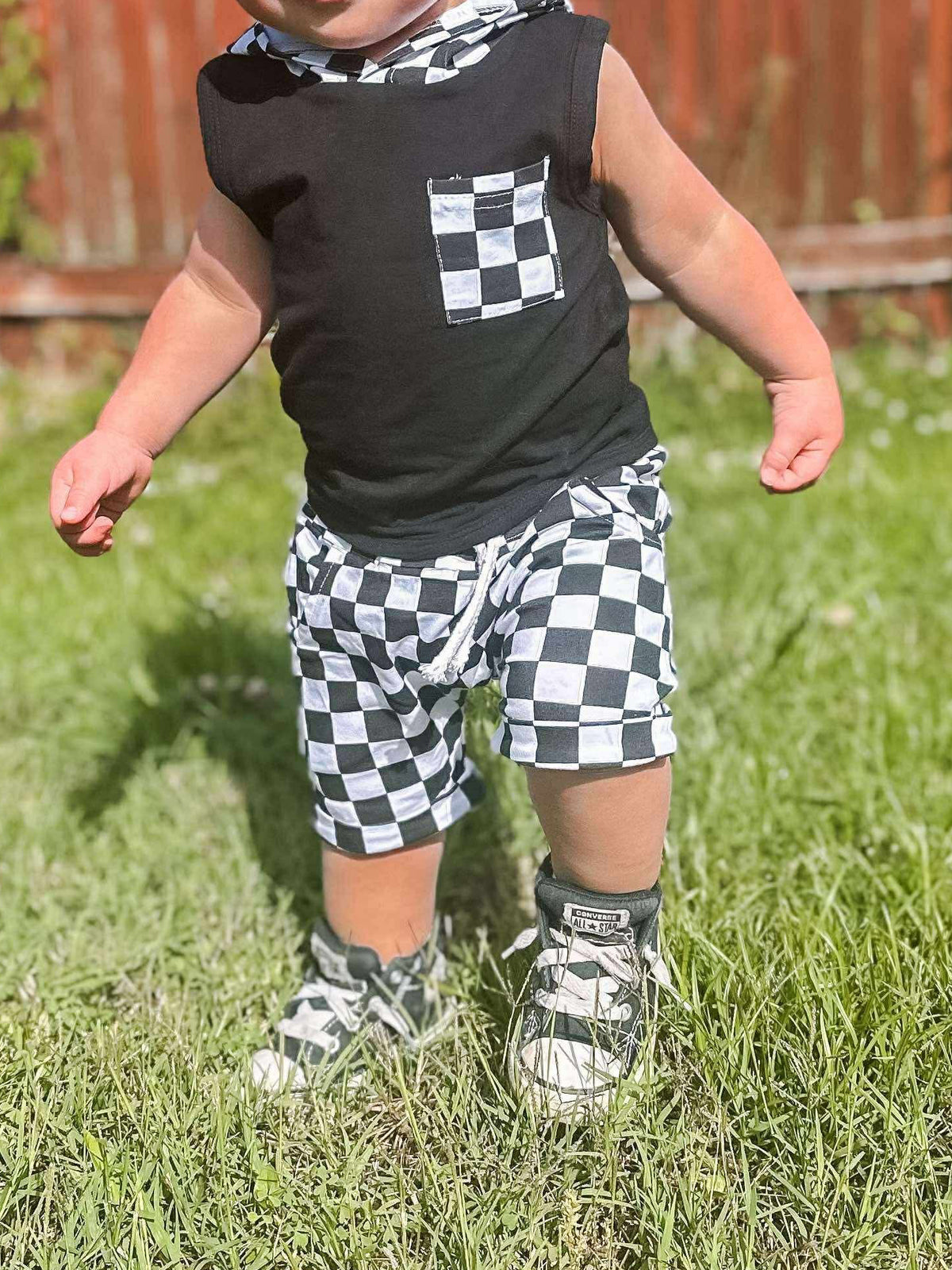 Hooded Check Set
