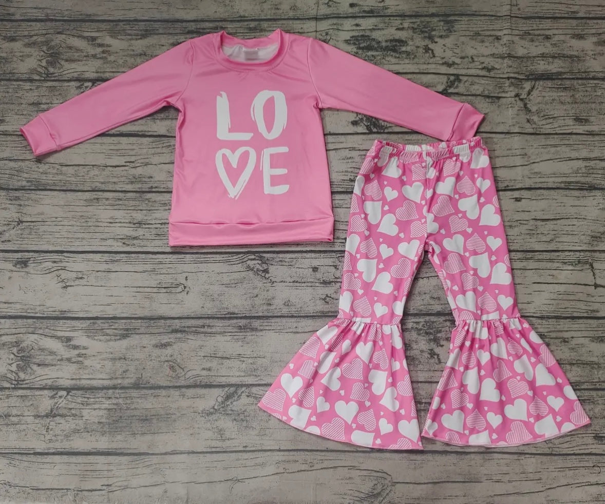 Pink Love Bell Set