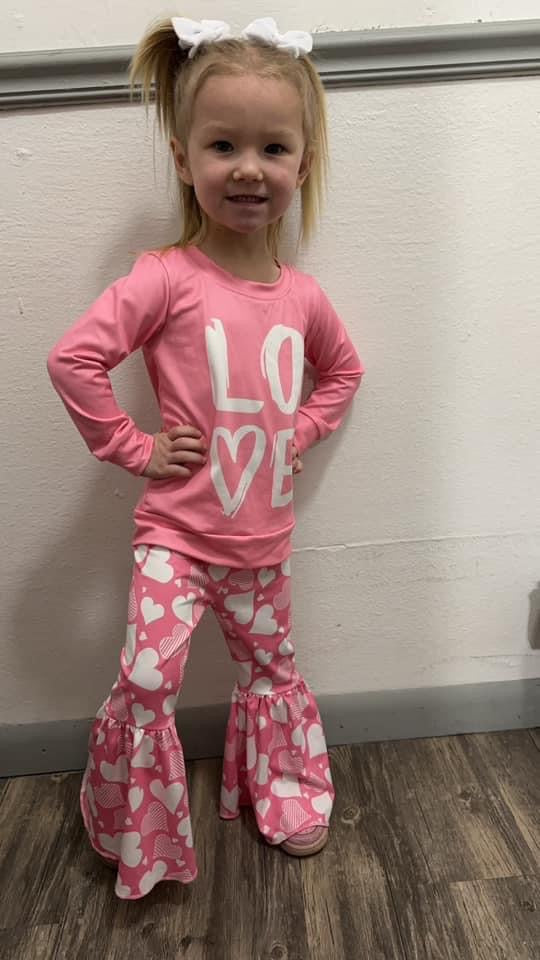 Pink Love Bell Set