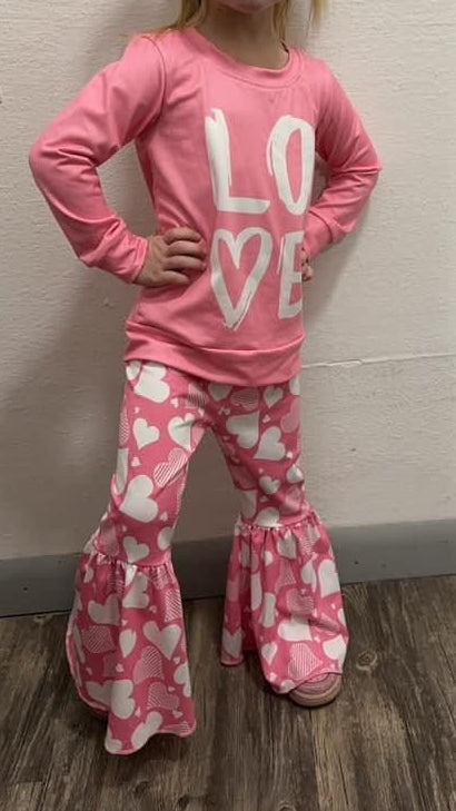 Pink Love Bell Set