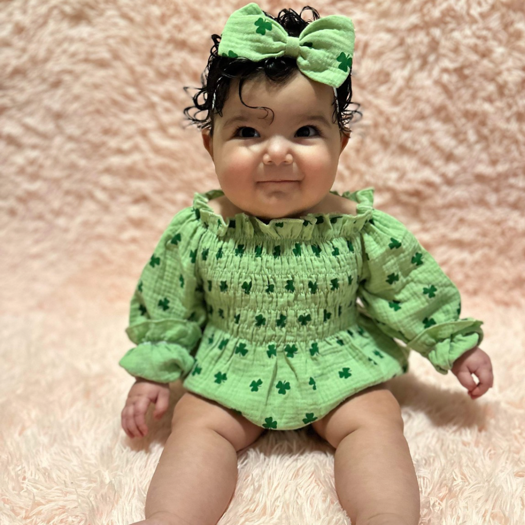 Lucky Scrunch Romper