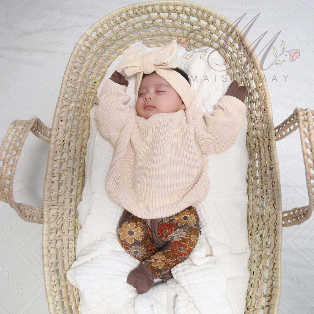 Oversize Knit Sweater- Beige