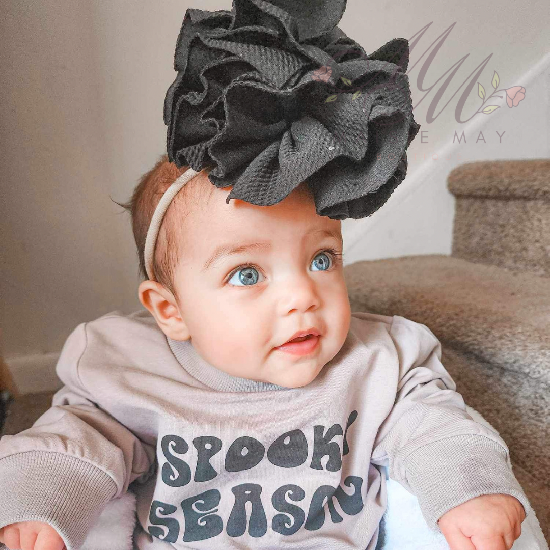 Grey Spooky Season Pullover