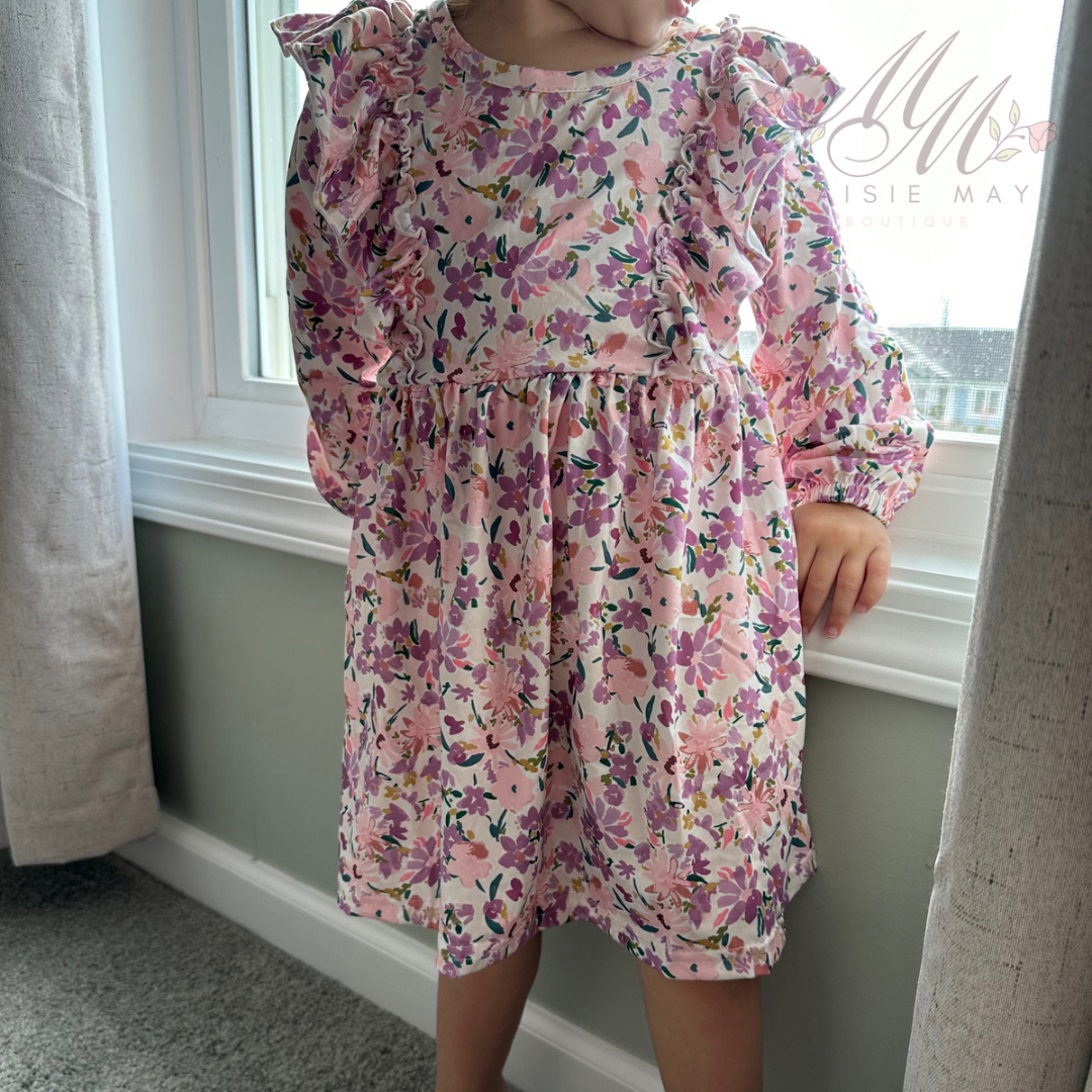 Purple Floral Dress