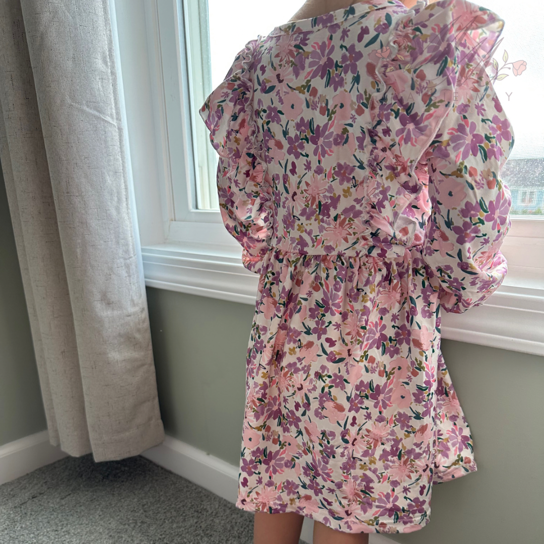 Purple Floral Dress