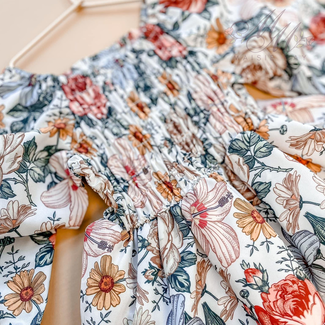 Autumn Floral Romper