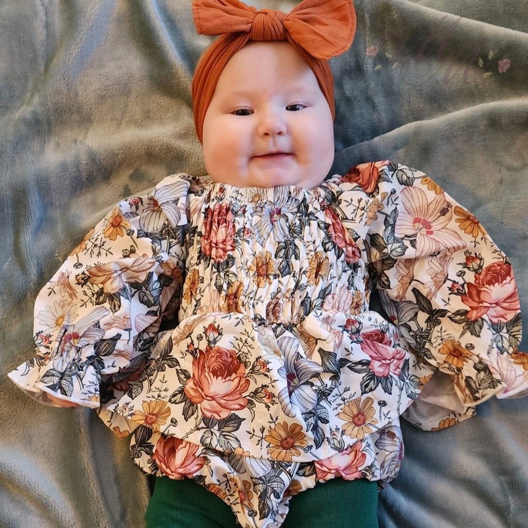Autumn Floral Romper