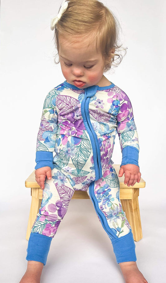 Berry Blooms Convertible Romper Pajamas