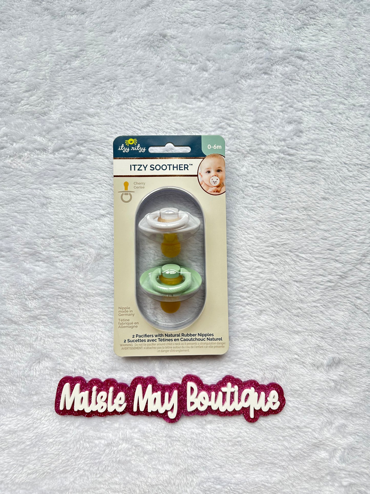 Itzy Ritzy Soother Natural Rubber Paci Sets 0-6M