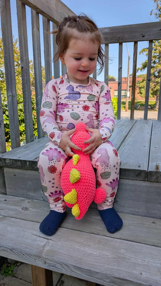Rosie Raptor Two Piece Pajama Set