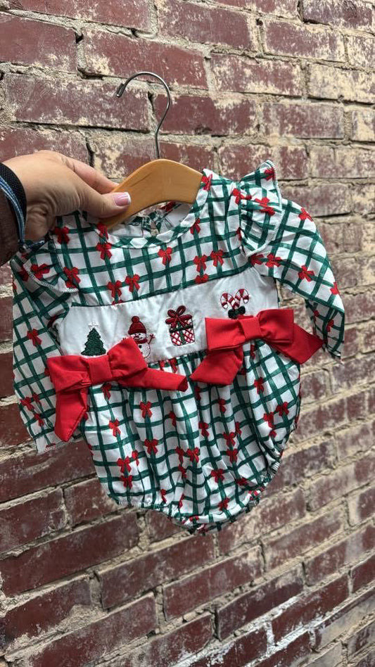 Christmas Time Bubble Romper