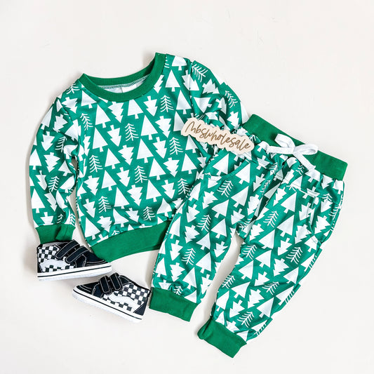 Green Pine Jogger Set