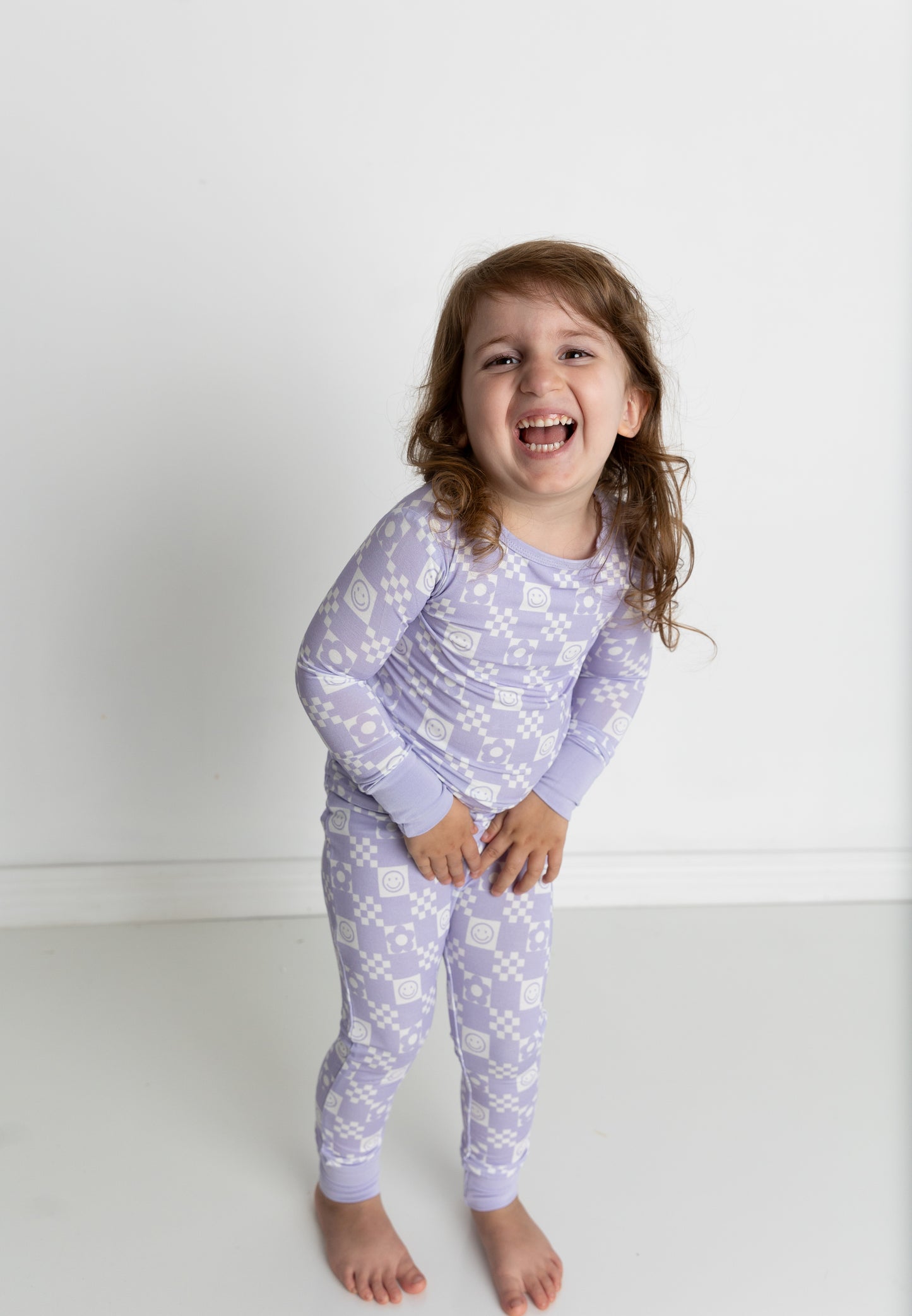 Periwinkle Checks Two Piece Pajama Set