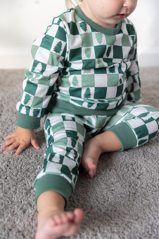 Checkered Pine Jogger Set