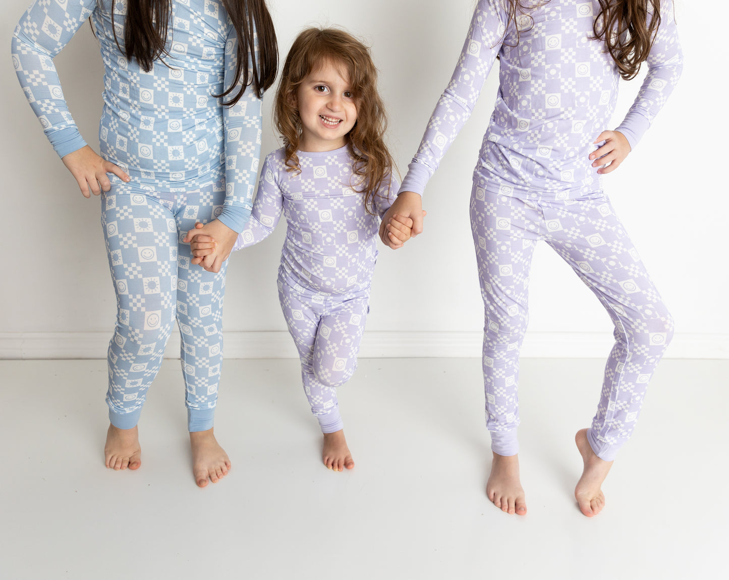 Periwinkle Checks Two Piece Pajama Set