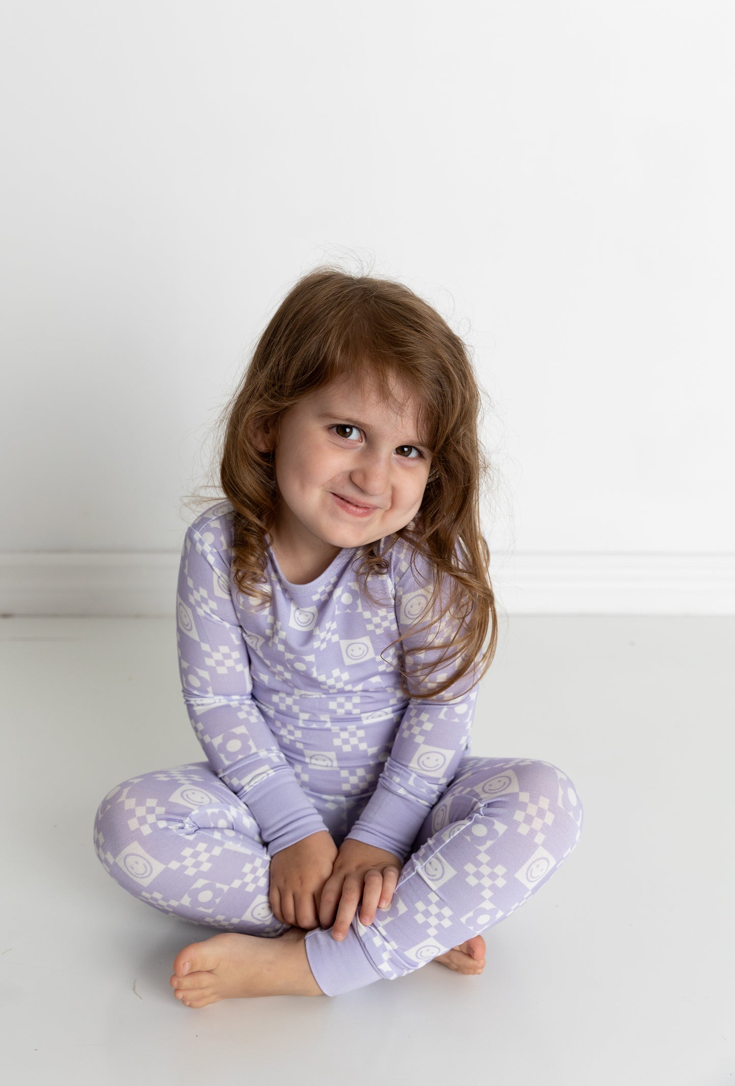 Periwinkle Checks Two Piece Pajama Set