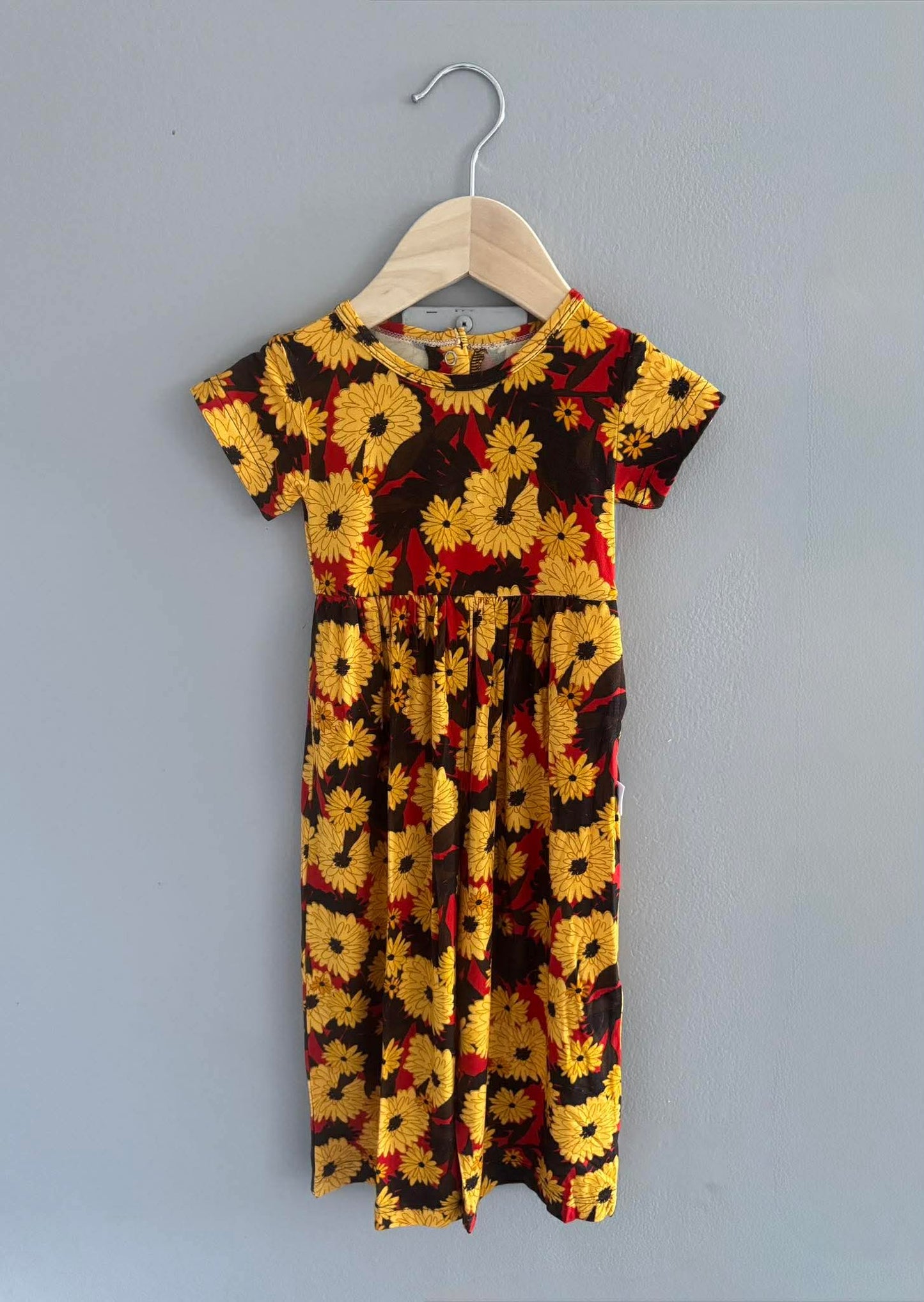 Autumn Blossoms Wide Leg Bamboo Romper