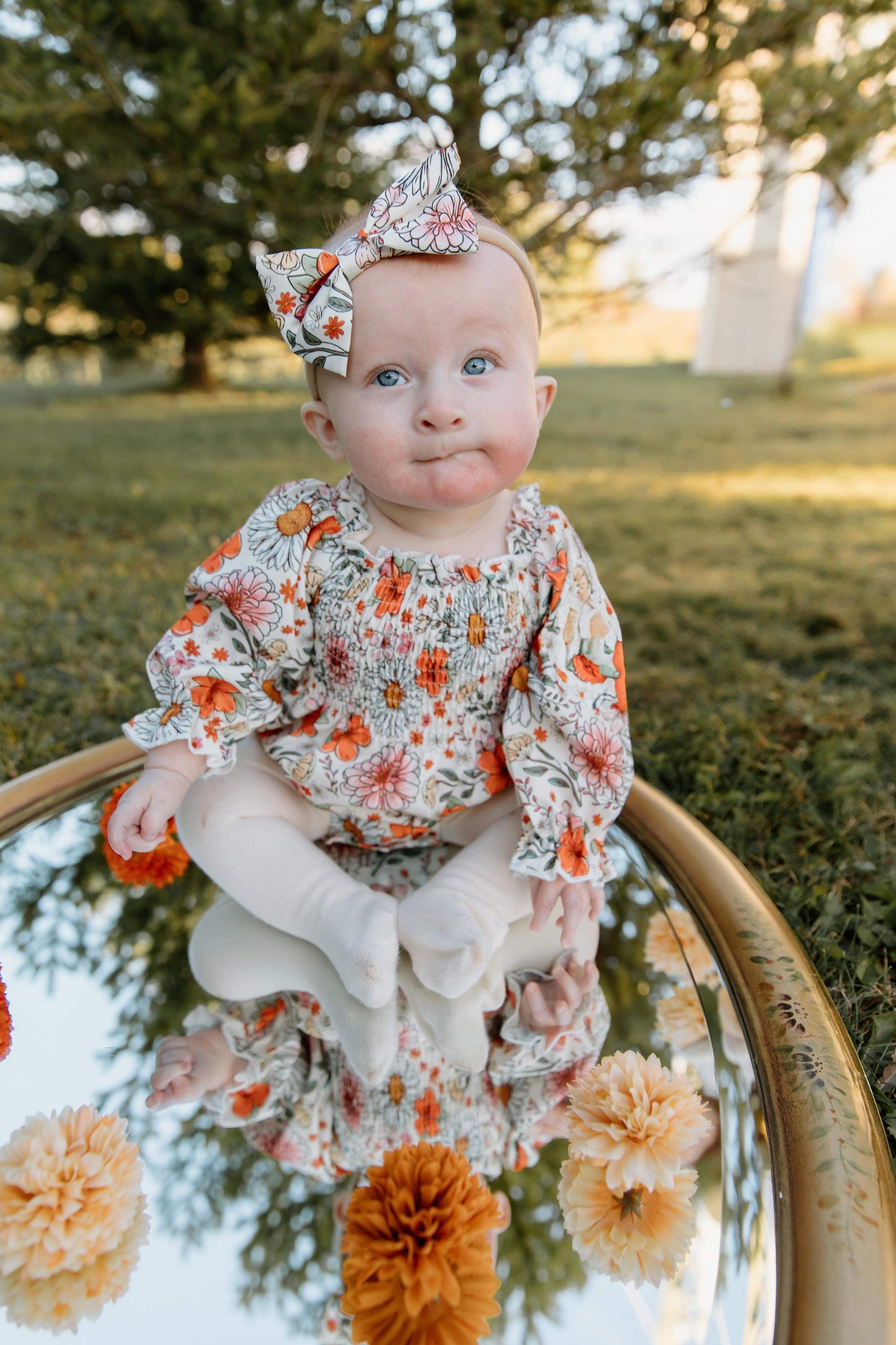 Floral Scrunch Romper