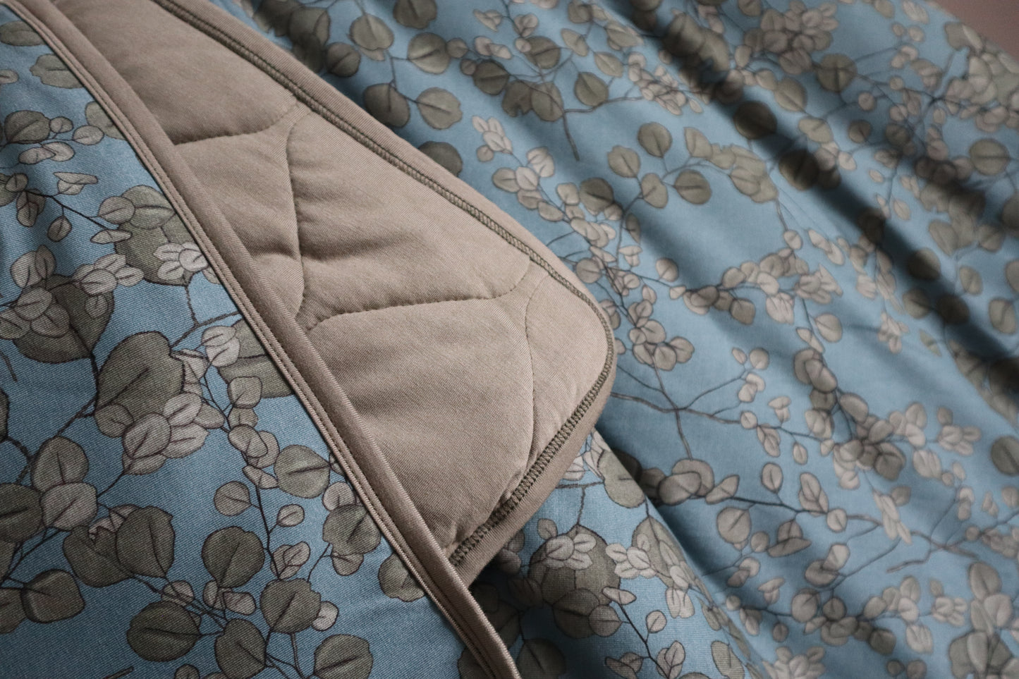 Blue Winnie’s Eucalyptus Bamboo Quilted Blanket