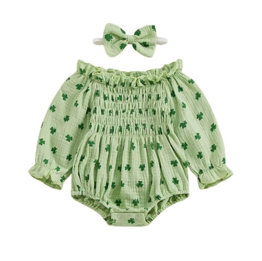 Lucky Scrunch Romper