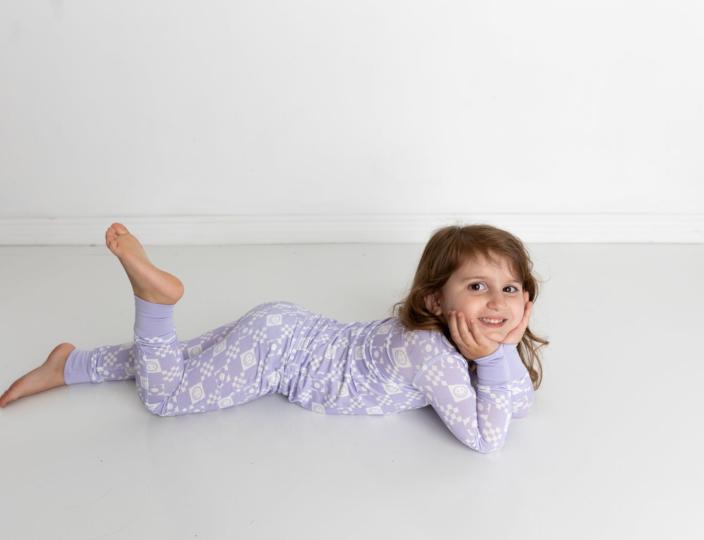 Periwinkle Checks Two Piece Pajama Set