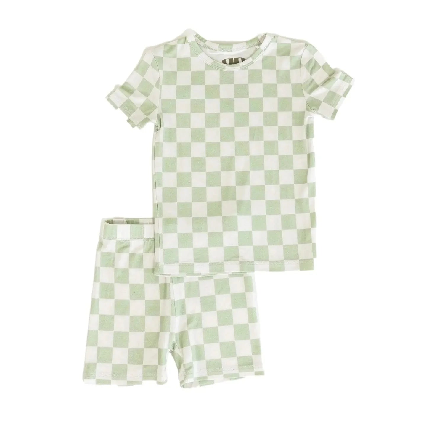 Green Checker Two Piece Set Pajamas