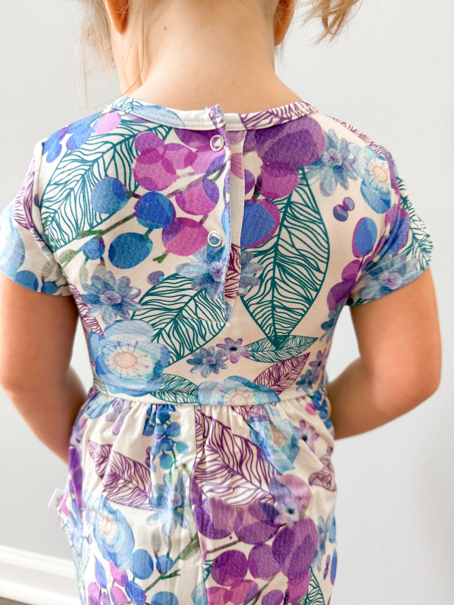 Berry Blooms Wide Leg Bamboo Romper