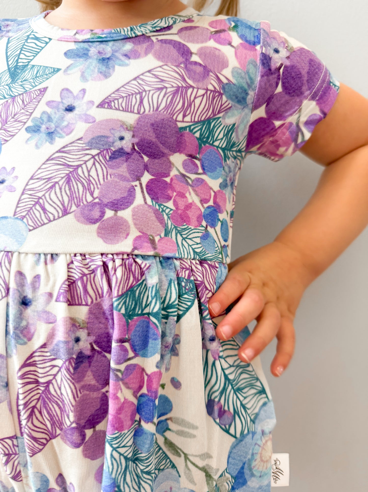 Berry Blooms Wide Leg Bamboo Romper