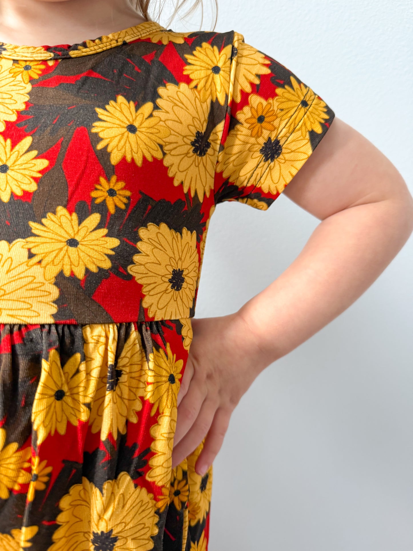 Autumn Blossoms Wide Leg Bamboo Romper