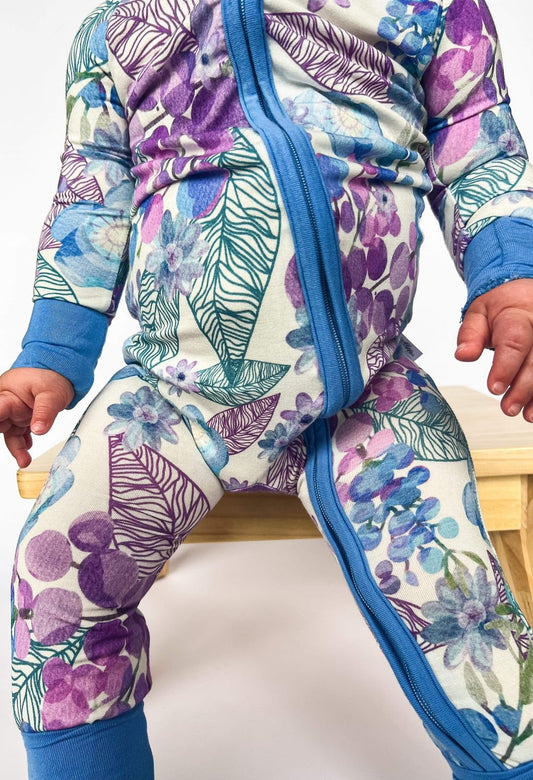Berry Blooms Convertible Romper  Pajamas