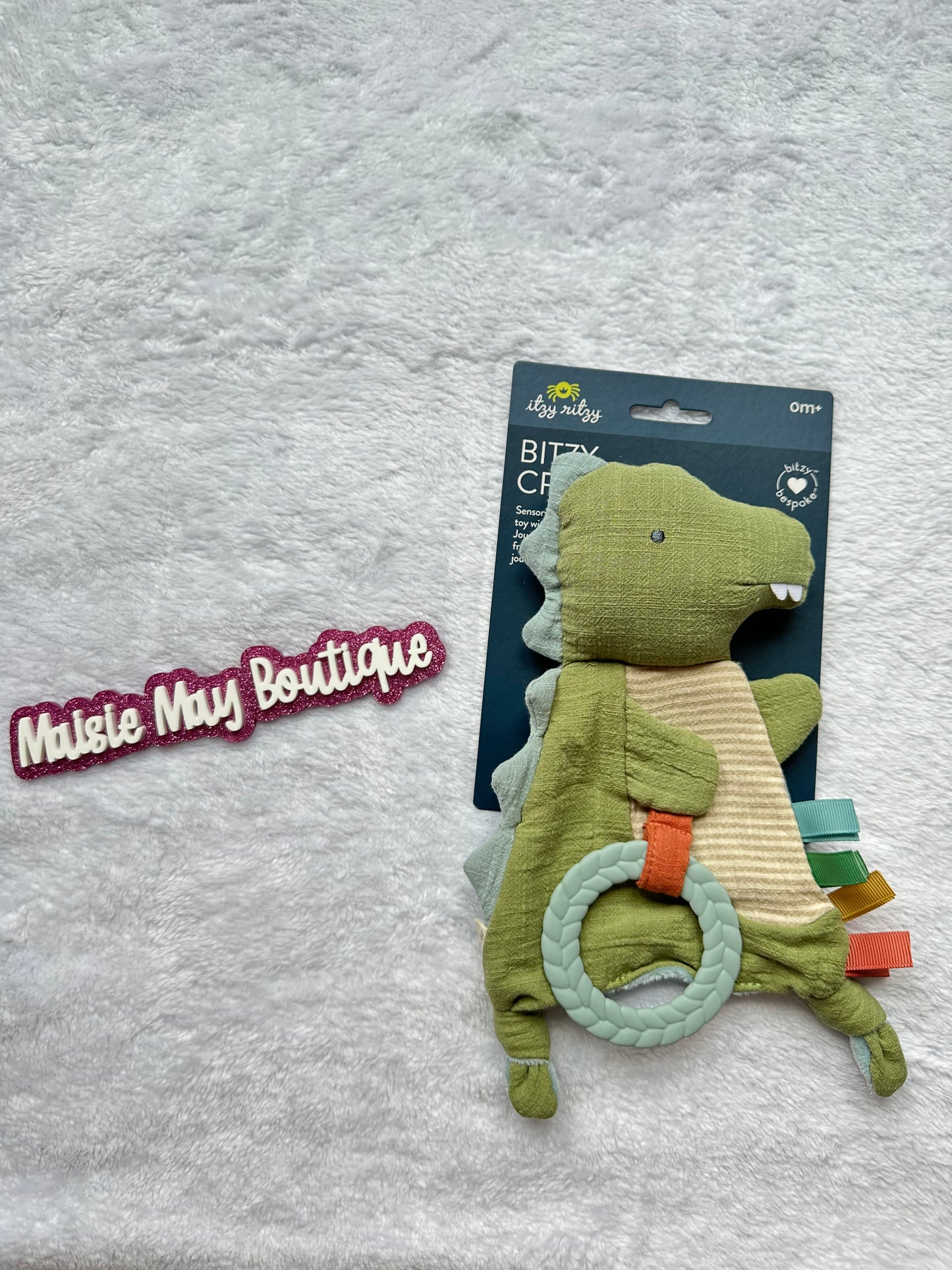 Itzy Ritzy Sensory Dino Toy with Teether